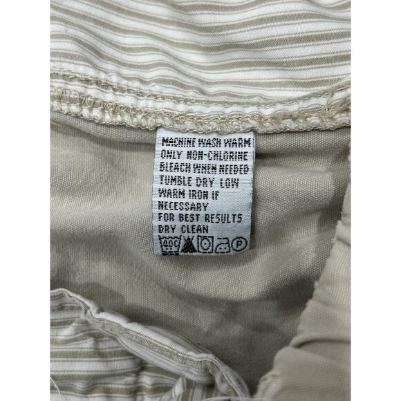 Tommy Bahama Cargo Shorts Beige Cotton Elastic Waist Button Closure Sz Large - Picture 6 of 8